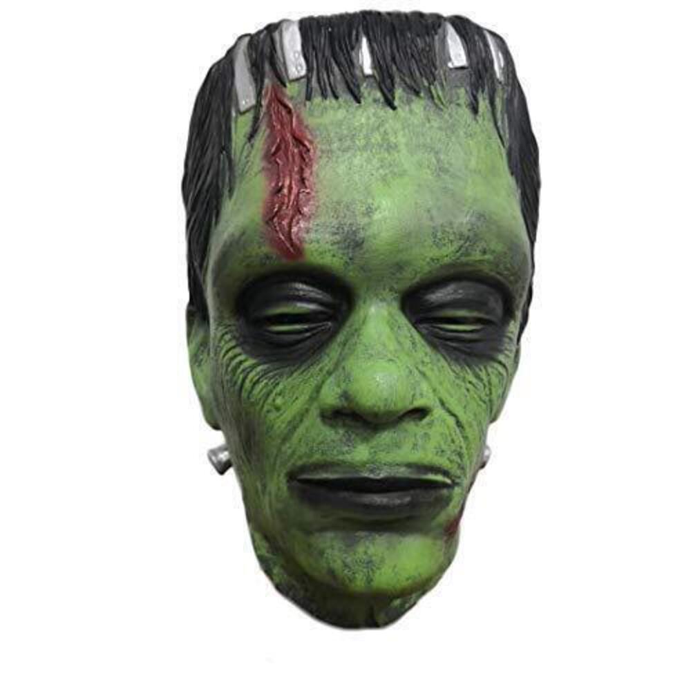 4406 Frankenstein Mask Adult Halloween Cosplay Overhead Latex Green Monster